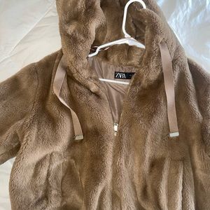 Zara faux fur jacket